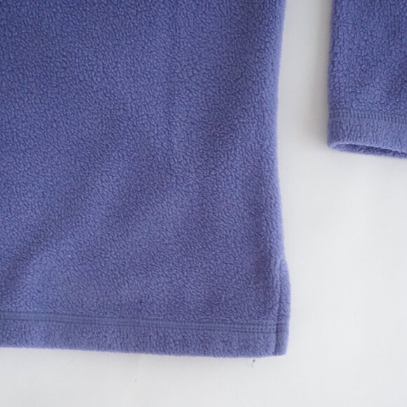 Vintage Croft & Barrow Lavender Embroidered Snowman Fleece Crewneck Sweater L - Picture 6 of 11